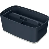 Leitz MyBox Cosy - Opbevaringsbakke - 3 rum - small - fløjlsgrå