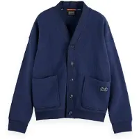 Scotch & Soda Loose Fit Button Down Sweatshirt