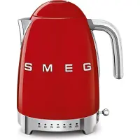 Smeg 50's Style elkedel med variabel temperatur 1,7 L Rød