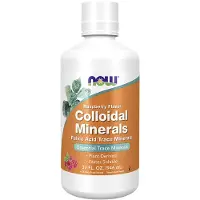 Now , Kolloidale Mineraler, Hindbær, 32 fl oz (946 ml)