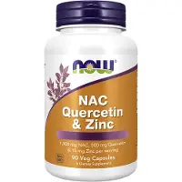 Now , NAC Quercetin & Zink, 90 Veg Kapsler