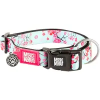 Max & Molly Smart ID-halsbånd Cherry Bloom - M: 34-55 cm halsvidde