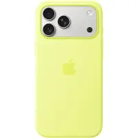 Apple - Beskyttelsescover til mobiltelefon - MagSafe-kompatibilitet - silicone - neongul - for iPhone 17 Pro Max