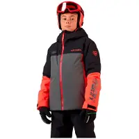 Rossignol - Skijakker børn - Jr Hero Velika Insulated Jacket Black til Unisex - Børnetoj Størrelse 10 År - Sort