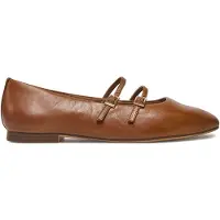 Tamaris Ballerinasko med rem cognac