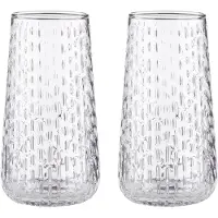Marimekko Syksy long tumbler glas 2-pak Clear