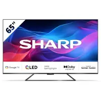 Sharp 65" Fladskærms TV LED 4K 65GR8265E GR8 Series - 65" LED-backlit LCD TV - QLED - 4K