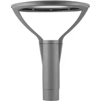 Opple Lighting LEDPostTop-P 33W-3000-W, Udendørs jordbelysning, Grå, Aluminium, Polykarbonat (PC), Hærdet glas, IP66, Vejnavn, I
