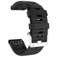 Mtp Products Sportsrem i silikone til Garmin Fenix 3 / 3 HR / 5X / 5X Plus / 6X / 6X Pro - Sort