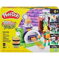 Play-Doh Teenage Mutant Ninja Turtles Skær og affyr pizza-legesæt, 4 År, 3 stk