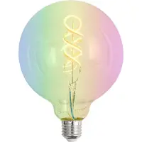 Luumr Smart E27 Dæmpbar LED Pære G125 Lys RGBW 4W 250lm 2700K