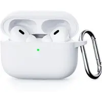 Mtp Products AirPods Pro 3 Silikone Cover med Karabinhage - Hvid
