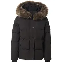 Superdry Superdrytil kvinder. W5011929A Everest 5 Baffle Puffer Jacket sort (M), Casual, Genanvendt polister, Bæredygtig