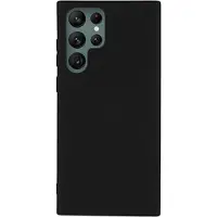 Mtp Products Anti-Fingeraftryk Mat Samsung Galaxy S22 Ultra 5G TPU Cover - Sort