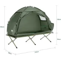 SoBuy 3-i-1 Campingseng 193x86x160 cm