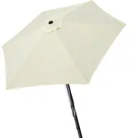Aktive Aluminium Sekskantet Parasol Med Uv-beskyttelse Og Dobbelt Trissesystem 270 Cm 38 Mm 240 Cm