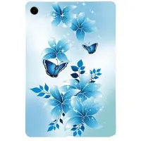 Mtp Products Samsung Galaxy Tab A9+ Stilfuld Ultra-Slim TPU Cover - Blå Sommerfugl