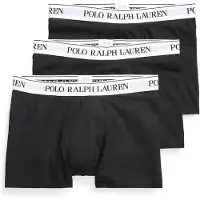 Ralph Lauren Polo Ralph Laurentil mænd. 714830299008 Pakke med 3 sorte boksershorts (XL), Afslappet, Bomuld