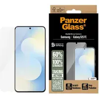 PanzerGlass Samsung Galaxy S25 FE Ultra-Wide Fit EasyAligner Skærmbeskyttelse Hærdet Glas - Gennemsigtig