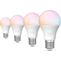 Philips Hue White & Color Ambiance Essential A60 - E27 Pære - 806 Lm - 8 W - 4-pak