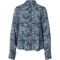Scotch & Soda Printed Relaxed Fit Skjorte Med Lange ærmer