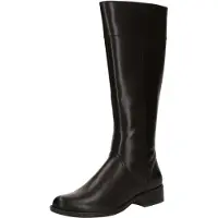 Caprice Boots, brown, made of Leather with Block heel, Size 38