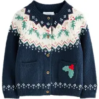 Next Cardigan navy / smaragd / rød / hvid