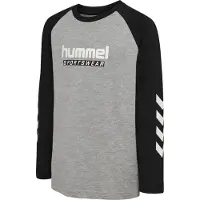 Hummel Funktionsskjorte grå-meleret / sort / hvid