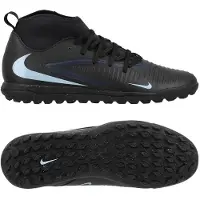 Nike Phantom 6 Club High Cut TF Shadow - Sort/Blå - Turf (TF), størrelse 38
