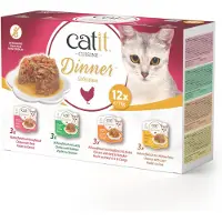 Catit Cuisine Dinner Multipack Kylling Kattefoder 12x75g
