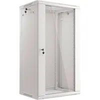Lanberg - Rack kabinet - vægmonterbar - grå, RAL 7035 - 22U - 19
