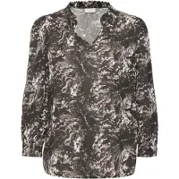 Kaffe Bluse 'Linda' greige / sort / hvid