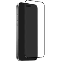 Puro Frame hærdet glas til iPhone 17 med applikator og sort ramme