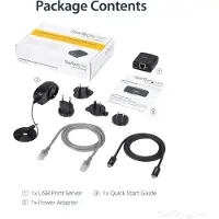 StarTech.com PM1115U2 10/100Mbps Ethernet to USB 2.0 Network LPR Print Server