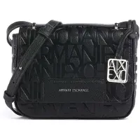 Armani Exchange Skuldertaske 'LIZ PEBBLE' sort
