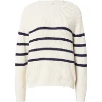 Hailys Pullover 'Vi44olet' creme / navy
