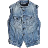 G-Star Pitched Hem Slim Vest - vintage cirrus blue - Women