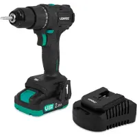 Vonroc Boremaskine 20V – PRO | Kompakt & Kraftfuld | Børsteløs Motor | 40Nm Drejningsmoment | 17+1 Indstillinger | Inkl. 2.0Ah Akku & Oplader
