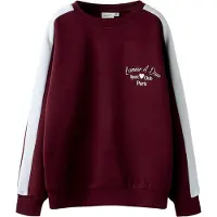 Name it Sweatshirt 'NEHA' burgunder / hvid
