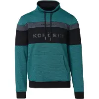 KOROSHI Sweatshirt turkis / antracit / sort