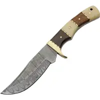 Damascus Hunter Walnut/Bone