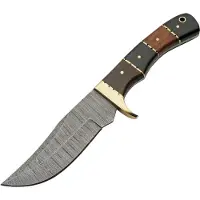 Damascus Hunter Horn/Walnut
