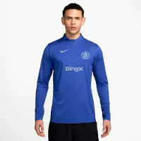 Nike Chelsea Træningstrøje SF Strike Drill 3. - Blå/Sølv - , størrelse Girls XS: 122-128 cm