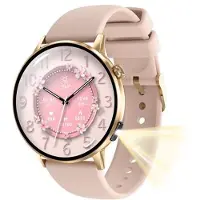 Mtp Products G34 1,32 AMOLED Smartwatch med Bluetooth-opkald, sundhedsovervågning og fitness-tracking - Pink