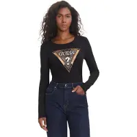 GUESS Leo Triangle T-shirt Med Lange ærmer