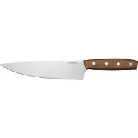 Fiskars kniv i rustfrit stål/træ