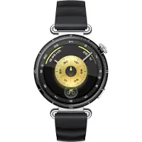 Huawei Watch GT 6 - 41 mm - rustfrit stål - smart ur med rem - fluoroelastomer - sort - håndledsstørrelse: 120-190 mm - display 1.32 - Bluetooth 6.0 BR/EDR + BLE, NFC - 37.5 g