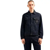 Armani Exchange A|X Armani Exchangetil mænd. XM000343AF12284MB001 Navy trucker-jakke (XS), Casual, Bomuld, Blå
