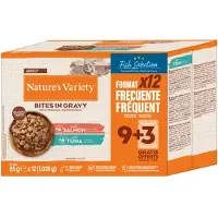 Nature’s Variety Økonomipakke: 48 x 85 g Nature's Variety Bites i sauce - Fiskeudvalg (2 varianter)