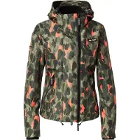 Superdry Superdrytil kvinder. W5011850A Windbreaker-jakke grøn (S), Casual, Camouflage, Polyester